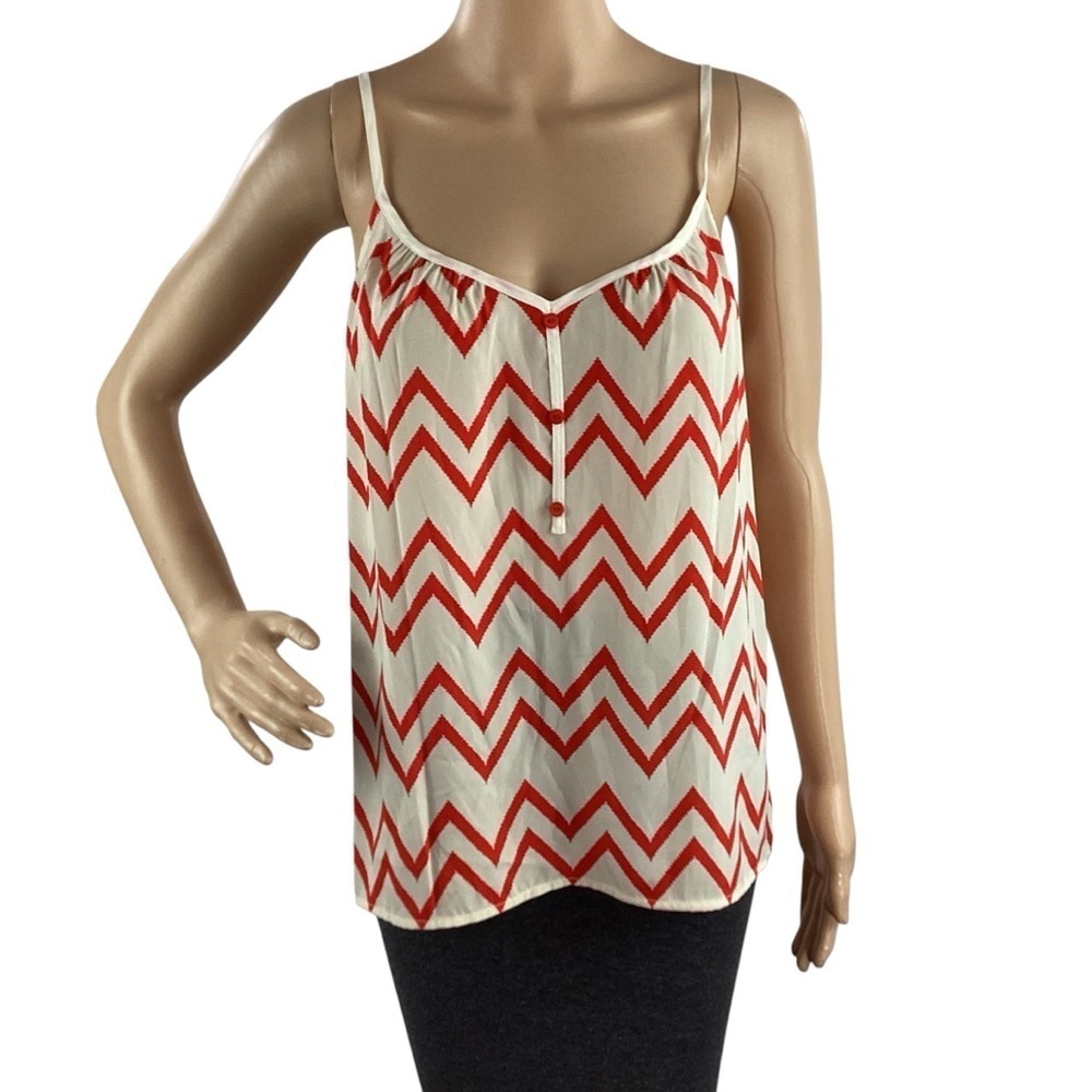 GLAM Chevron Print Cami Tank Top Small